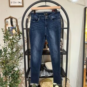Indigo Rein Blue Skinny Jeans with Tapered Legs